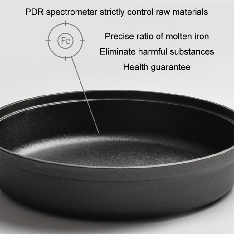Cast Iron Cooking Pot Wok Nonstick Frying Pan Restaurant Kitchen Skillet Camping Cooker, 22cm, 25cm, 29cm, 31cm, 33cm - Shello's Creative Boutique