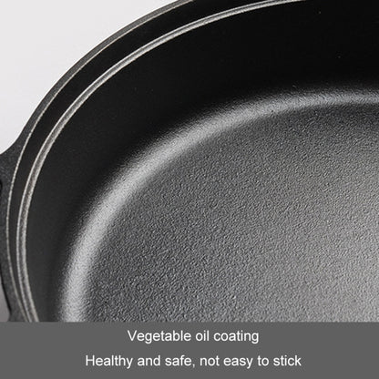 Cast Iron Cooking Pot Wok Nonstick Frying Pan Restaurant Kitchen Skillet Camping Cooker, 22cm, 25cm, 29cm, 31cm, 33cm - Shello's Creative Boutique
