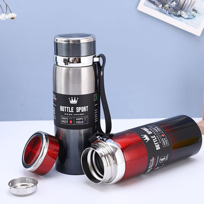 316 Stainless Steel Insulated Mug Large Capacity Vacuum Thermos Outdoor Portable Car Insulated Water Bottle, 800ml, 1000ml - Shello's Creative Boutique