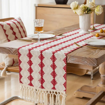 Christmas Towel Embroidery Table Flag Simple Tablecloths - Shello's Creative Boutique