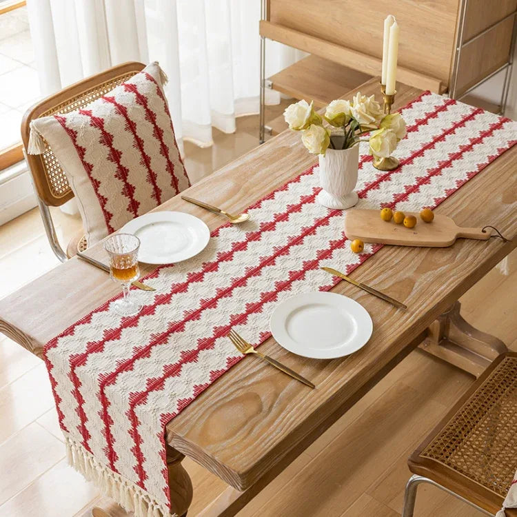 Christmas Towel Embroidery Table Flag Simple Tablecloths - Shello's Creative Boutique