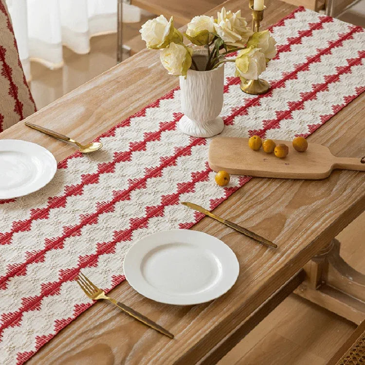 Christmas Towel Embroidery Table Flag Simple Tablecloths - Shello's Creative Boutique