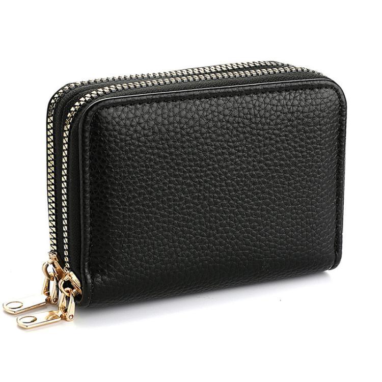 Multi-Function Organ Card Bag Double Zipper Women Wallet Large Capacity PU Card Holder - Shello's Creative Boutique