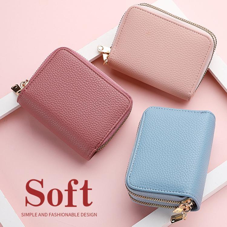 Multi-Function Organ Card Bag Double Zipper Women Wallet Large Capacity PU Card Holder - Shello's Creative Boutique