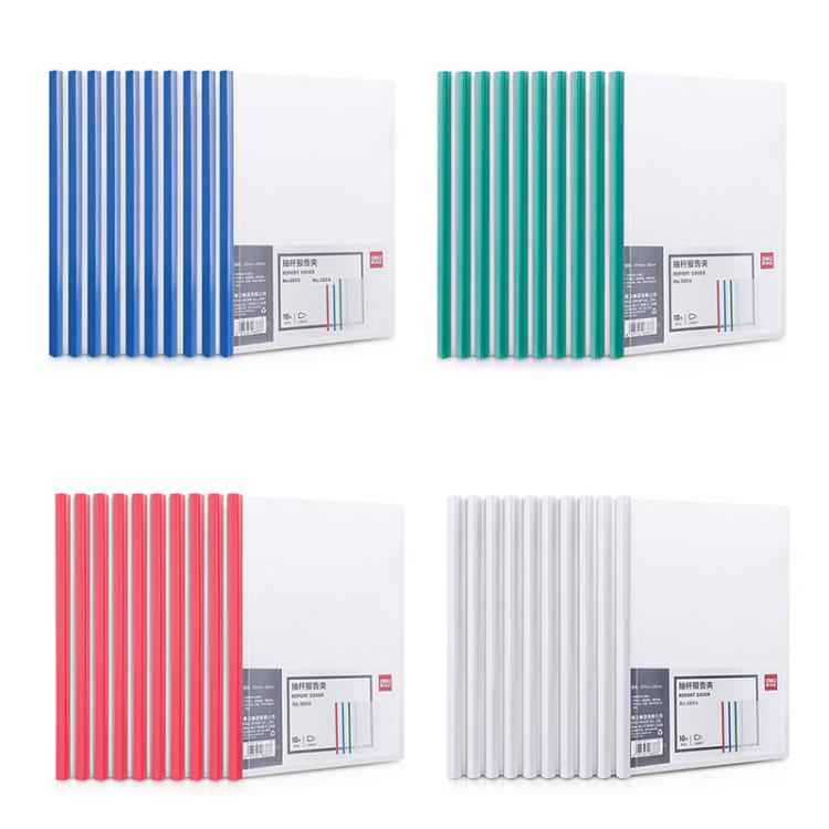 Deli 10pcs /Pack 5854 A4 Lever Arch File Binder With 9mm Spine Width - Holds Up To 80 Sheets