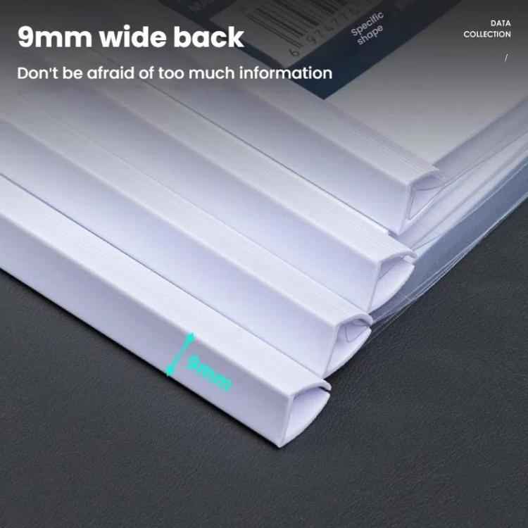 Deli 10pcs /Pack 5854 A4 Lever Arch File Binder With 9mm Spine Width - Holds Up To 80 Sheets