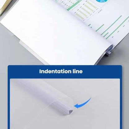 Deli 10pcs /Pack 5854 A4 Lever Arch File Binder With 9mm Spine Width - Holds Up To 80 Sheets