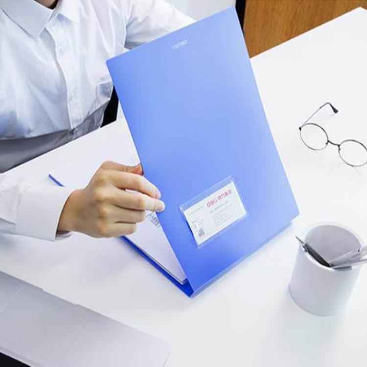 Deli 5333 A4 Hangable Clipboard File Folder With Clip Space-Saving Document Holder