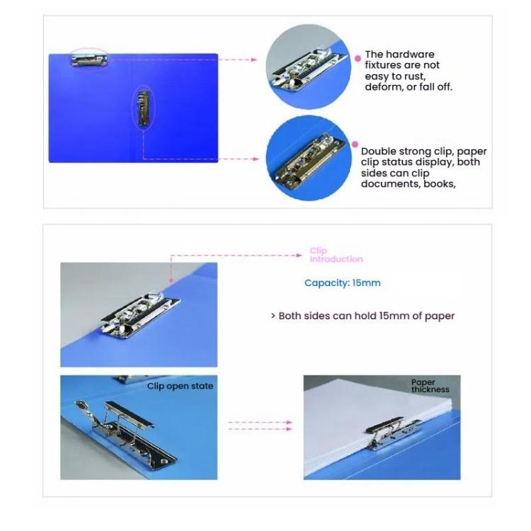 Deli 5302 A4 Lever Arch File Folder - 18mm Spine with Dual Metal Clips