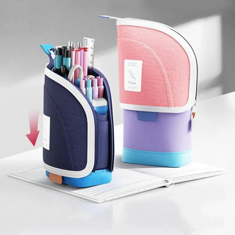 Vertical Pencil Cases Expandable Large Capacity Desk Stationery Organizer For Students - Shello's Creative Boutique