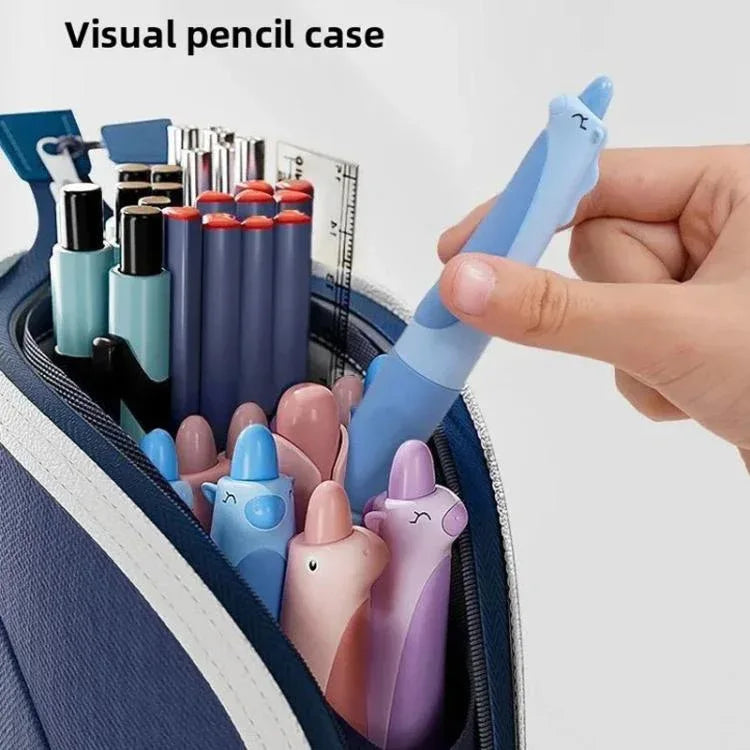Vertical Pencil Cases Expandable Large Capacity Desk Stationery Organizer For Students - Shello's Creative Boutique