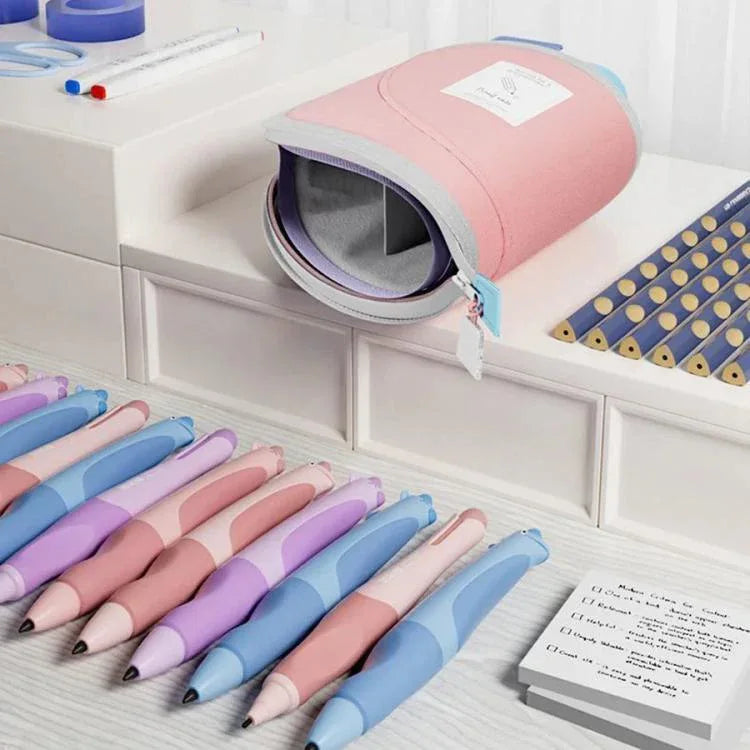 Vertical Pencil Cases Expandable Large Capacity Desk Stationery Organizer For Students - Shello's Creative Boutique