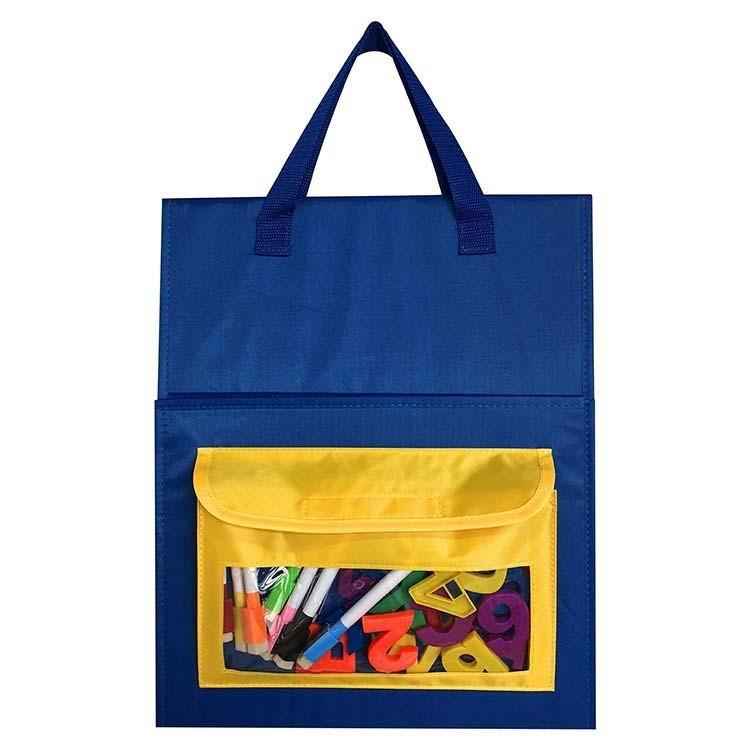 Student Schoolbag Tripod Style Desktop Study Pocket With Erasable Whiteboard For Memorizing Words