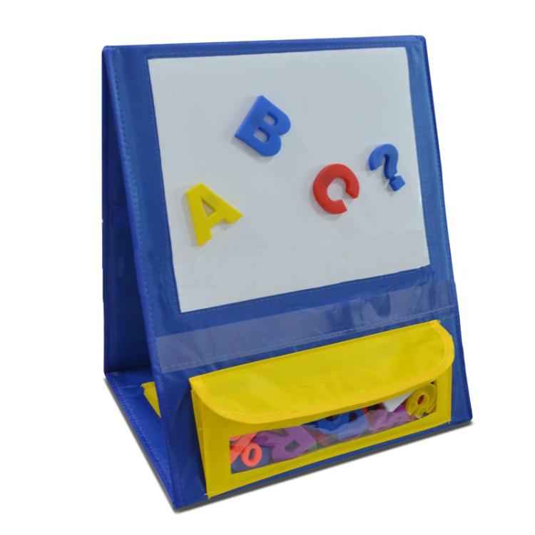Student Schoolbag Tripod Style Desktop Study Pocket With Erasable Whiteboard For Memorizing Words