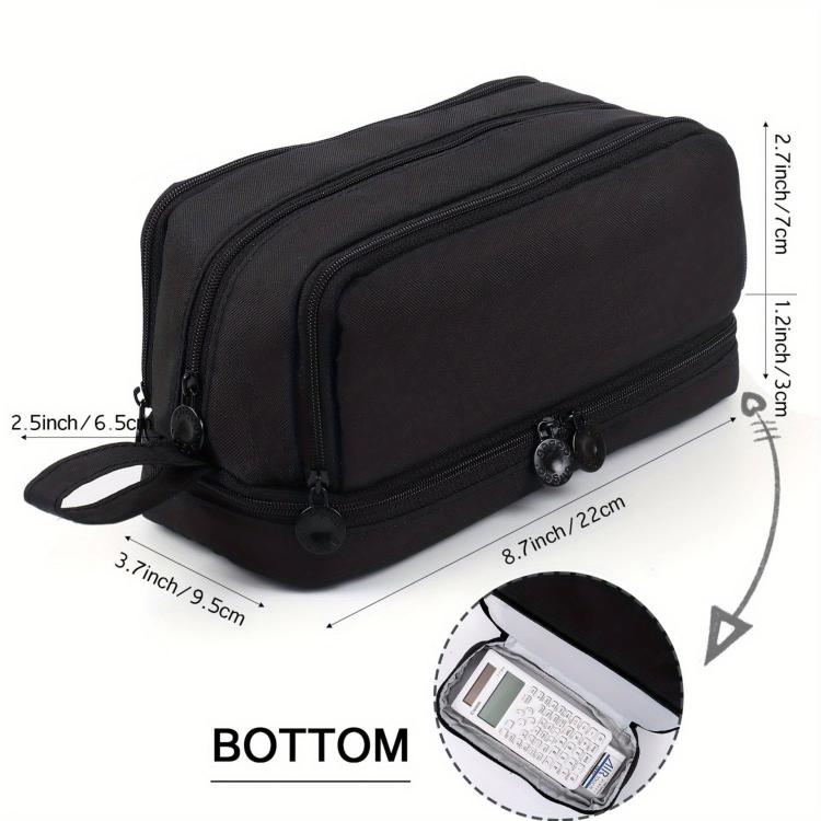 Angoo Student Four-Layer Waterproof Wear-Resistant Pencil Case - Shello's Creative Boutique