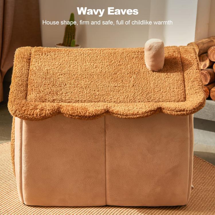 Enclosed Cat Bed - Washable Warm Cave Style Pet House All Seasons - Shello's Creative Boutique