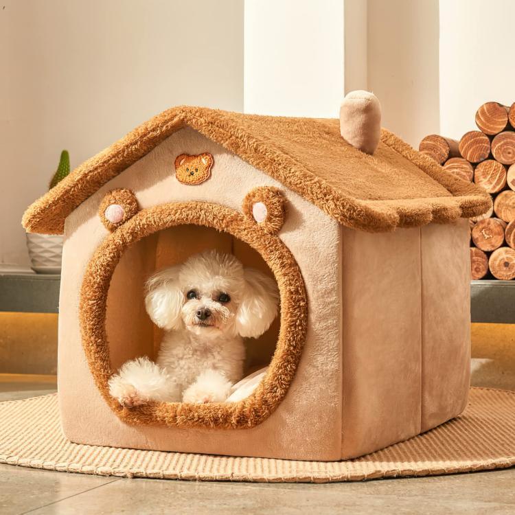 Enclosed Cat Bed - Washable Warm Cave Style Pet House All Seasons - Shello's Creative Boutique