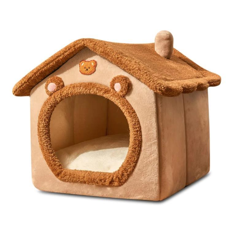 Enclosed Cat Bed - Washable Warm Cave Style Pet House All Seasons - Shello's Creative Boutique