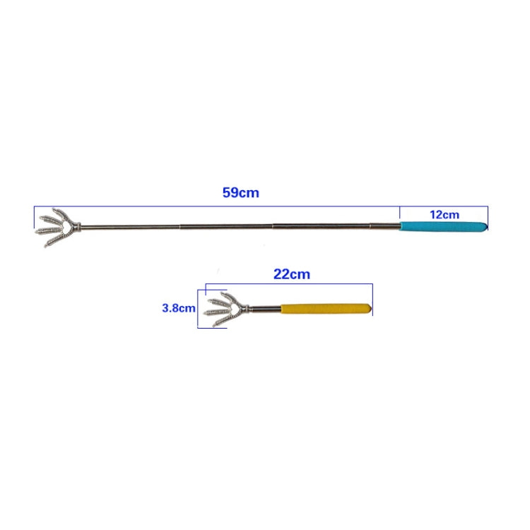 Practical Handy Stainless Telescopic Pocket Scratching Massage Kit Bear claw back scratcher(Color Random delivery) - Shello's Creative Boutique