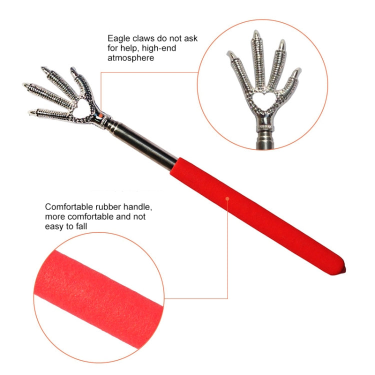 Practical Handy Stainless Telescopic Pocket Scratching Massage Kit Bear claw back scratcher(Color Random delivery) - Shello's Creative Boutique