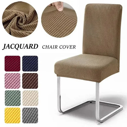 Thickened Jacquard Chair Covers Backrest Adjustable Seat Covers Stretch Spandex Dining Room Table Extenble Chairs Pad - Shello's Creative Boutique