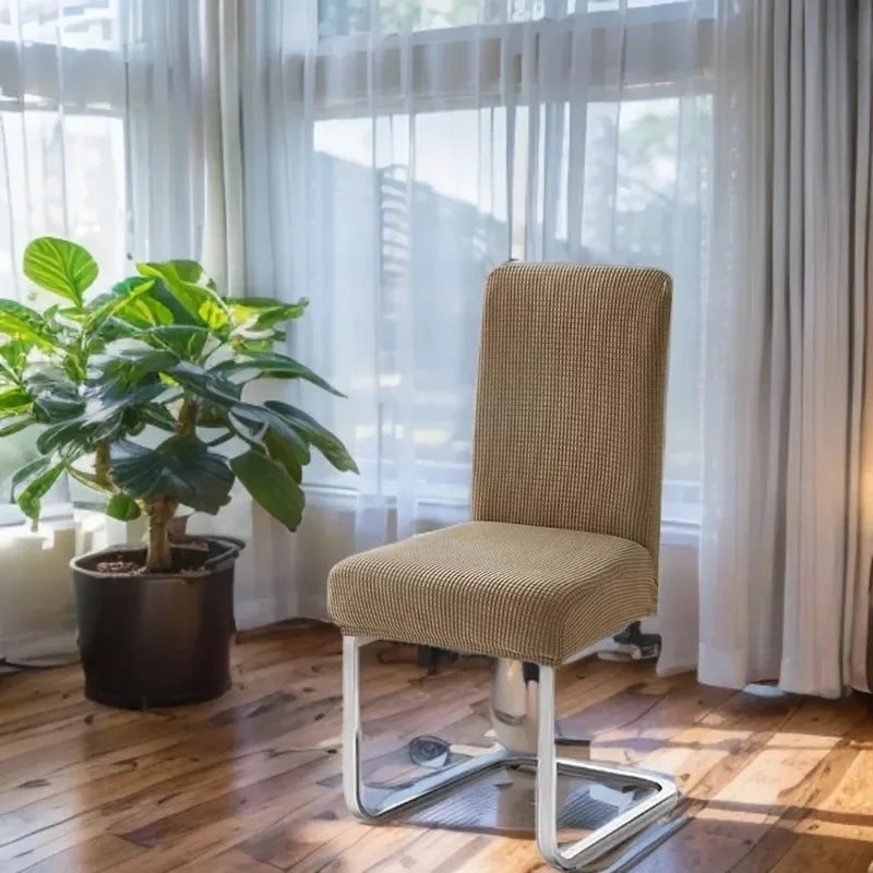 Thickened Jacquard Chair Covers Backrest Adjustable Seat Covers Stretch Spandex Dining Room Table Extenble Chairs Pad Case 2024 eprolo