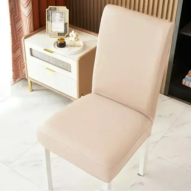 Thickened Waterproof and Anti-fouling Dining Chair Cover Leather All-inclusive Home Restaurant Chair Covers Technology Cloth eprolo