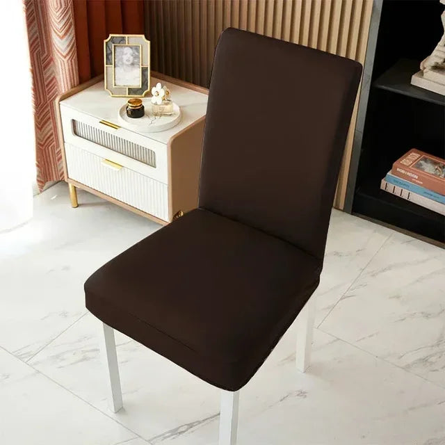 Thickened Waterproof and Anti-fouling Dining Chair Cover Leather All-inclusive Home Restaurant Chair Covers Technology Cloth eprolo