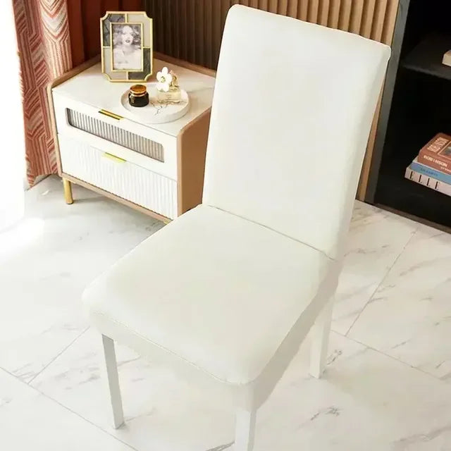 Thickened Waterproof and Anti-fouling Dining Chair Cover Leather All-inclusive Home Restaurant Chair Covers Technology Cloth eprolo