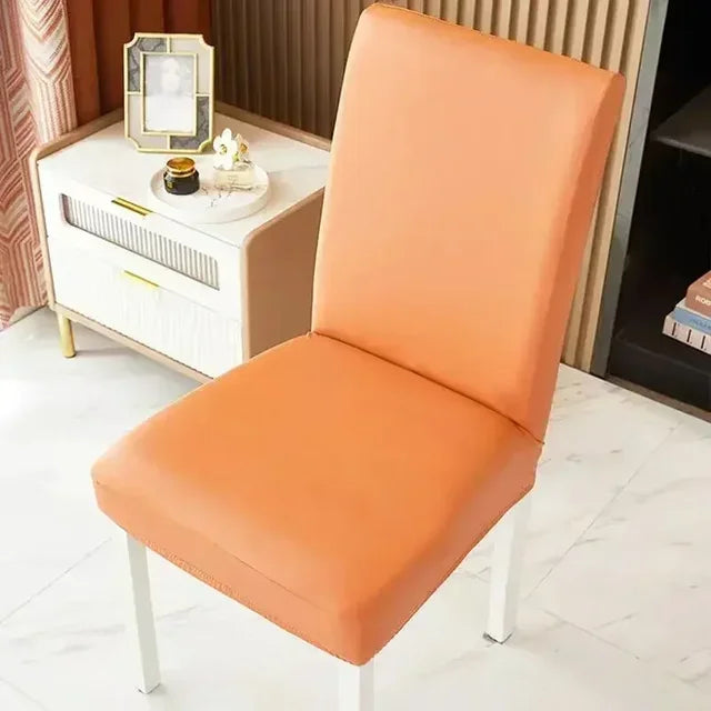 Thickened Waterproof and Anti-fouling Dining Chair Cover Leather All-inclusive Home Restaurant Chair Covers Technology Cloth eprolo