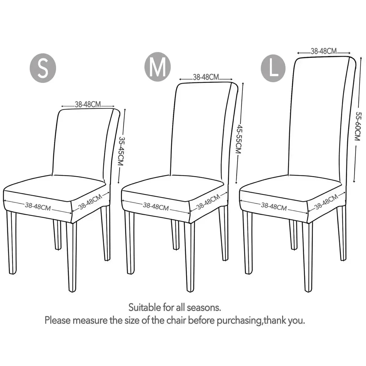 Thickened Waterproof and Anti-fouling Dining Chair Cover Leather All-inclusive Home Restaurant Chair Covers Technology Cloth eprolo