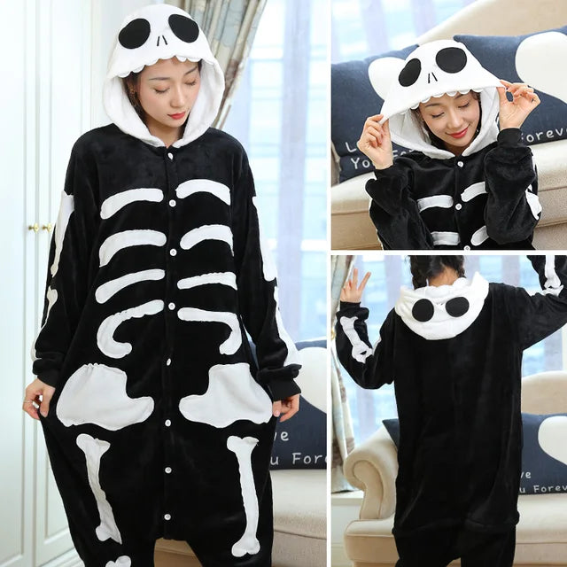 Totoro Panda Cartoon Onesies Kids Children Animal Pajamas Jumpsuits Women Men Sleepwear Onepiece Anime Cosplay Costumes eprolo