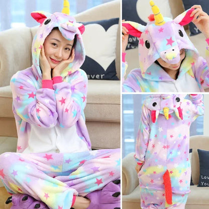 Totoro Panda Onesie - Cartoon Animal Pajamas Kids & Adults - Shello's Creative Boutique
