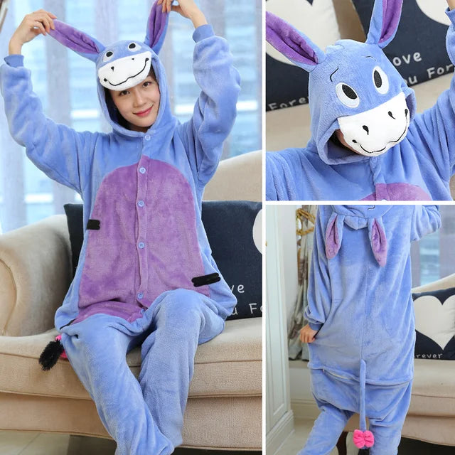 Totoro Panda Cartoon Onesies Kids Children Animal Pajamas Jumpsuits Women Men Sleepwear Onepiece Anime Cosplay Costumes eprolo