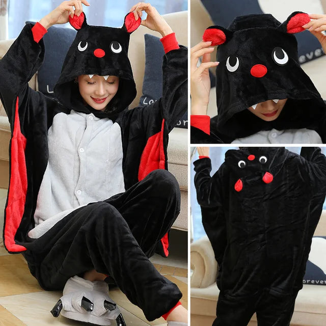Totoro Panda Cartoon Onesies Kids Children Animal Pajamas Jumpsuits Women Men Sleepwear Onepiece Anime Cosplay Costumes eprolo