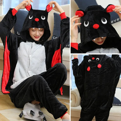 Totoro Panda Onesie - Cartoon Animal Pajamas Kids & Adults - Shello's Creative Boutique