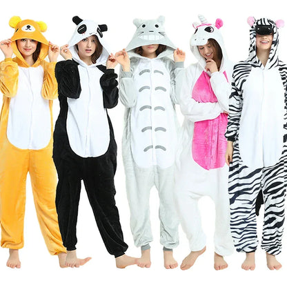 Totoro Panda Onesie - Cartoon Animal Pajamas Kids & Adults - Shello's Creative Boutique