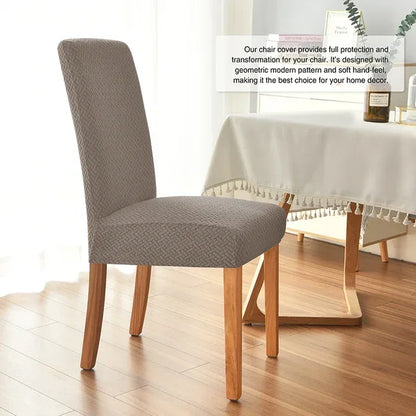 Twill Jacquard Dining Chair Cover – Elegant Protection for Your Furniture - Shello's Creative Boutique