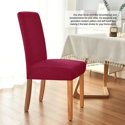 Twill Jacquard Dining Chair Cover – Elegant Protection for Your Furniture - Shello's Creative Boutique
