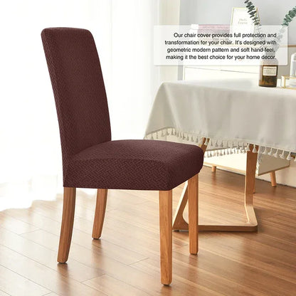 Twill Jacquard Dining Chair Cover – Elegant Protection for Your Furniture - Shello's Creative Boutique