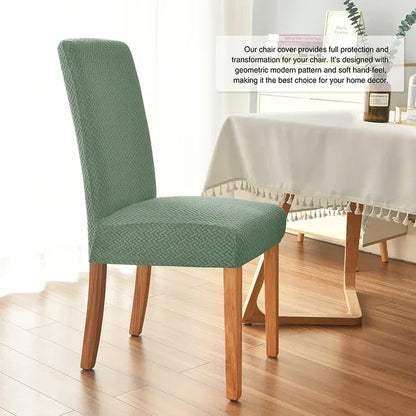 Twill Jacquard Dining Chair Cover – Elegant Protection for Your Furniture - Shello's Creative Boutique