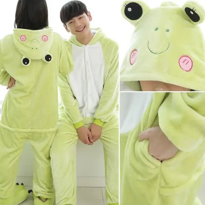 Unisex Adult Onesie Pajamas Bear Cat Animal One Piece Jumpsuits - Shello's Creative Boutique