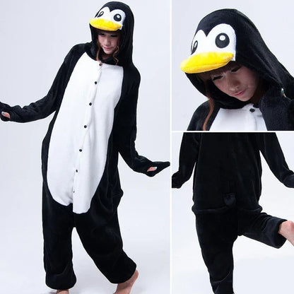 Unisex Adult Onesie Pajamas Bear Cat Animal One Piece Jumpsuits - Shello's Creative Boutique