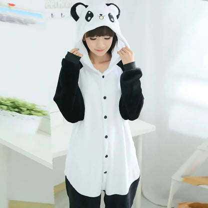 Unisex Adult Onesie Pajamas Bear Cat Animal One Piece Jumpsuits - Shello's Creative Boutique