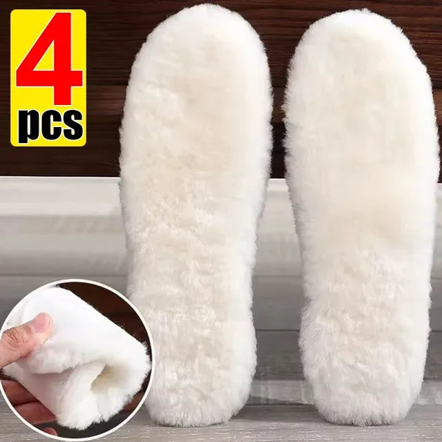 Unisex Australia Sheepskin Insoles Natural Real Fur Wool Cashmere Snow Boots Shoe Pad Children Wool Insoles Warm Winter Shoes eprolo