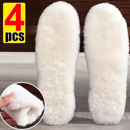Unisex Australia Sheepskin Insoles Natural Real Fur Wool Cashmere Snow Boots Shoe Pad Children Wool Insoles Warm Winter Shoes eprolo