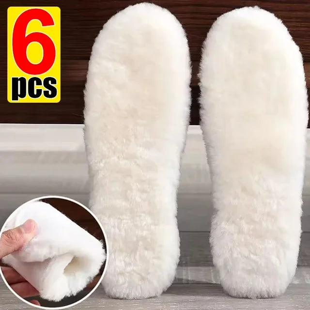Unisex Australia Sheepskin Insoles Natural Real Fur Wool Cashmere Snow Boots Shoe Pad Children Wool Insoles Warm Winter Shoes eprolo