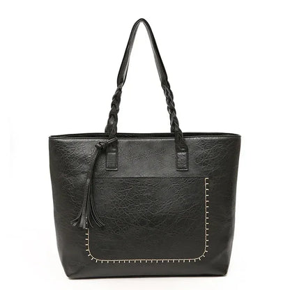 Women Messenger Bags With Tassel Large Capacity PU Leather - Shello's Creative Boutique