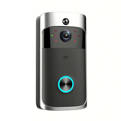 M4 720P Smart WIFI Ultra Low Power Video PIR Visual Doorbell with 3 Battery Slots,Support Mobile Phone Remote Monitoring & Night Vision & 166 Degree Wide-angle Camera Lens