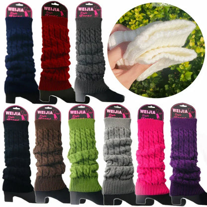 Cable Knit Crochet Leg Warmers - Fashion Winter Knee-High Socks - Shello's Creative Boutique